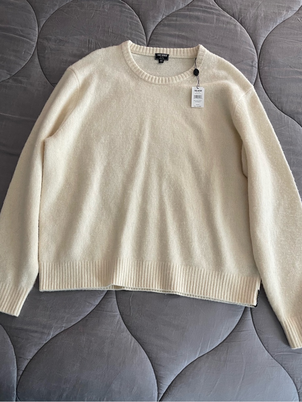 Todd Snyder Ivory Crewneck Sweater